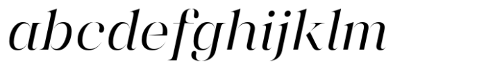 Chalulai Italic Font LOWERCASE