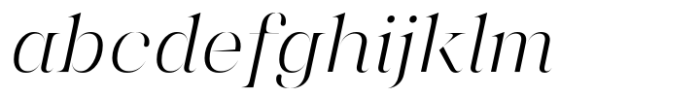 Chalulai Light Italic Font LOWERCASE