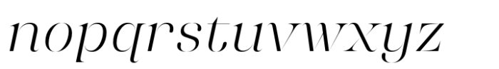 Chalulai Light Italic Font LOWERCASE