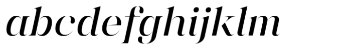 Chalulai Medium Italic Font LOWERCASE