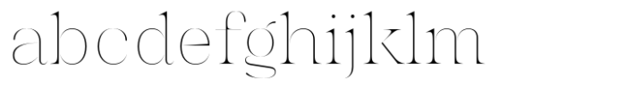 Chalulai Thin Font LOWERCASE