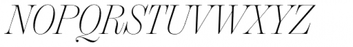 Chamberí Display ExtraLight Italic Font UPPERCASE
