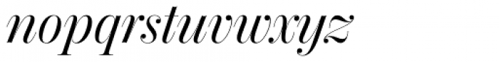 Chamberí Display Regular Italic Font LOWERCASE