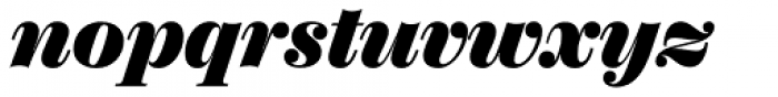 Chamberí Headline Black Italic Font LOWERCASE