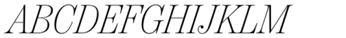 Chamberí Headline ExtraLight Italic Font UPPERCASE