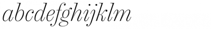 Chamberí Headline ExtraLight Italic Font LOWERCASE