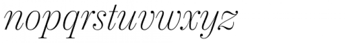 Chamberí Headline ExtraLight Italic Font LOWERCASE