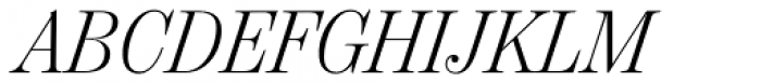 Chamberí Headline Light Italic Font UPPERCASE