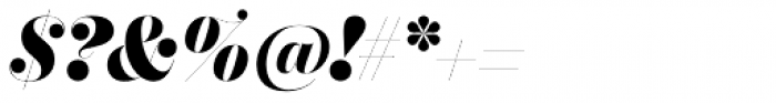 Chamberí SuperDisplay Black Italic Font OTHER CHARS