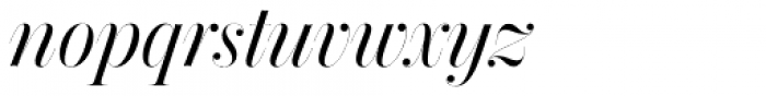 Chamberí SuperDisplay Regular Italic Font LOWERCASE