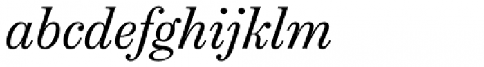 Chamberí Text Regular Italic Font LOWERCASE