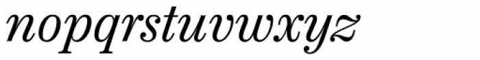 Chamberí Text Regular Italic Font LOWERCASE