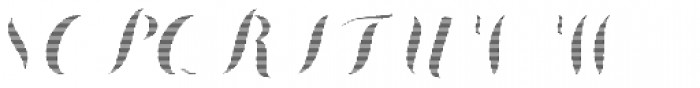 Chameleon Fill Stripe 1 Font UPPERCASE