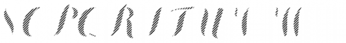 Chameleon Fill Stripe 4 Font UPPERCASE