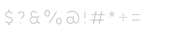 Chamelton 22 Dots Black 2 Solo Font OTHER CHARS