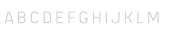 Chamelton 22 Dots Black 2 Solo Font UPPERCASE