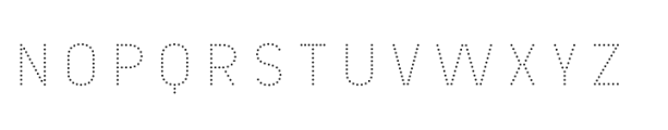 Chamelton 22 Dots Black 2 Solo Font UPPERCASE