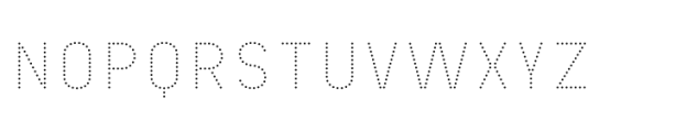Chamelton 22 Dots Semi Bold 2 Solo Font UPPERCASE