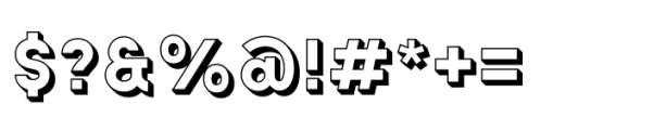 Chamelton 31 Extrude Black 1 Font OTHER CHARS