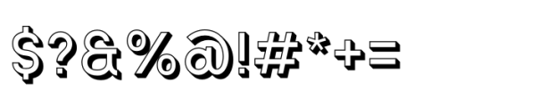Chamelton 31 Extrude Semi Bold 1 Font OTHER CHARS