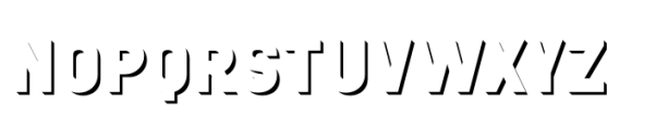 Chamelton 32 Divided Extrude Bold 2 Solo Font UPPERCASE