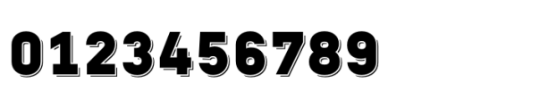 Chamelton 34 Drop Shadow Black 3 Small Font OTHER CHARS