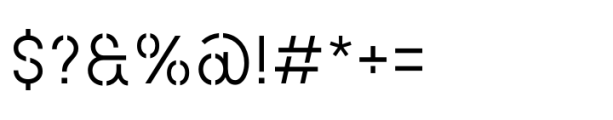Chamelton 35 Gap Light Font OTHER CHARS