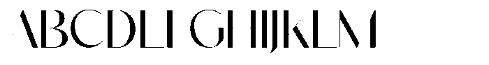 Chamer Font UPPERCASE