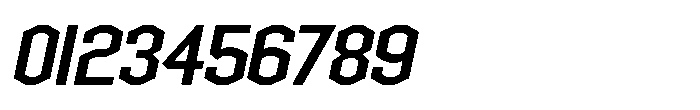 Chamfer Sans JNL Chamfer Sans Oblique JNL Regular Font OTHER CHARS