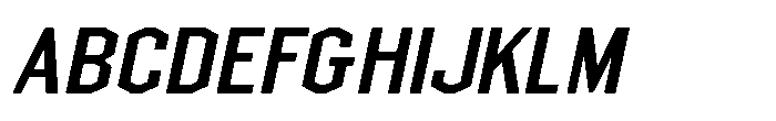 Chamfer Sans JNL Chamfer Sans Oblique JNL Regular FONT