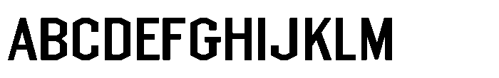 Chamfer Sans JNL Regular Font UPPERCASE