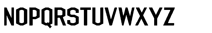 Chamfer Sans JNL Regular Font UPPERCASE