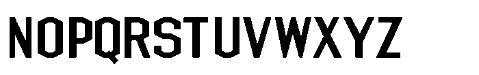 Chamfer Sans JNL Regular Font LOWERCASE