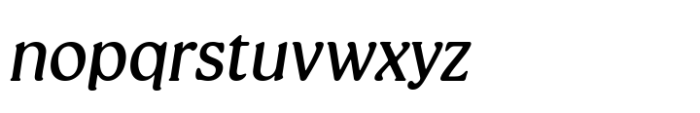 Champie Medium Italic Font LOWERCASE