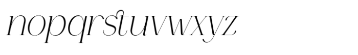 Chanberlin Italic Font LOWERCASE