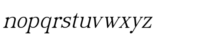 Chandelior Italic Font LOWERCASE