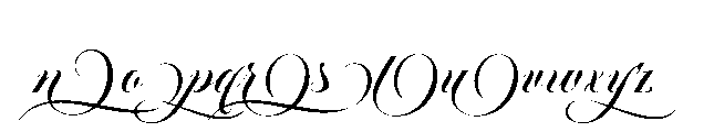 Chandia Swash Regular Font LOWERCASE
