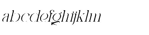 Chanel Gleminore Italic FONT