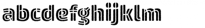 Changa Double Stencil Font LOWERCASE