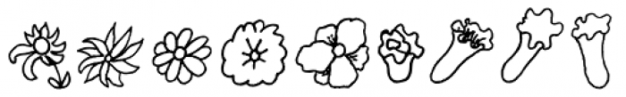Chankbats Flowers Font OTHER CHARS