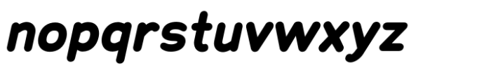 Chankfurter Bold Italic Font LOWERCASE