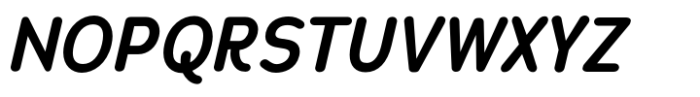 Chankfurter Condensed Semi Bold Italic Font UPPERCASE