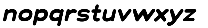 Chankfurter Extended Bold Italic Font LOWERCASE