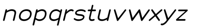 Chankfurter Extended Italic Font LOWERCASE