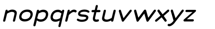 Chankfurter Extended Medium Italic Font LOWERCASE