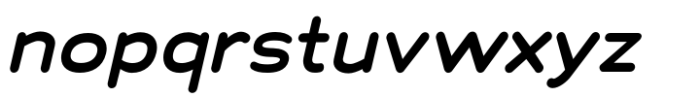 Chankfurter Extended Semi Bold Italic Font LOWERCASE
