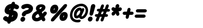 Chankfurter Extra Bold Italic Font OTHER CHARS