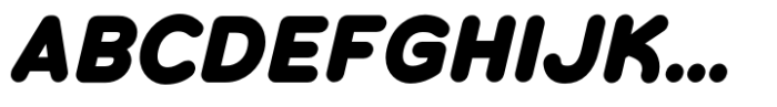 Chankfurter Extra Bold Italic Font
