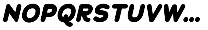 Chankfurter Extra Bold Italic Font UPPERCASE