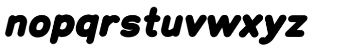 Chankfurter Extra Bold Italic Font LOWERCASE